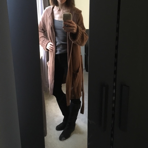 360 Cashmere Raina Hooded Sweater Cardigan - Picture 3 of 4